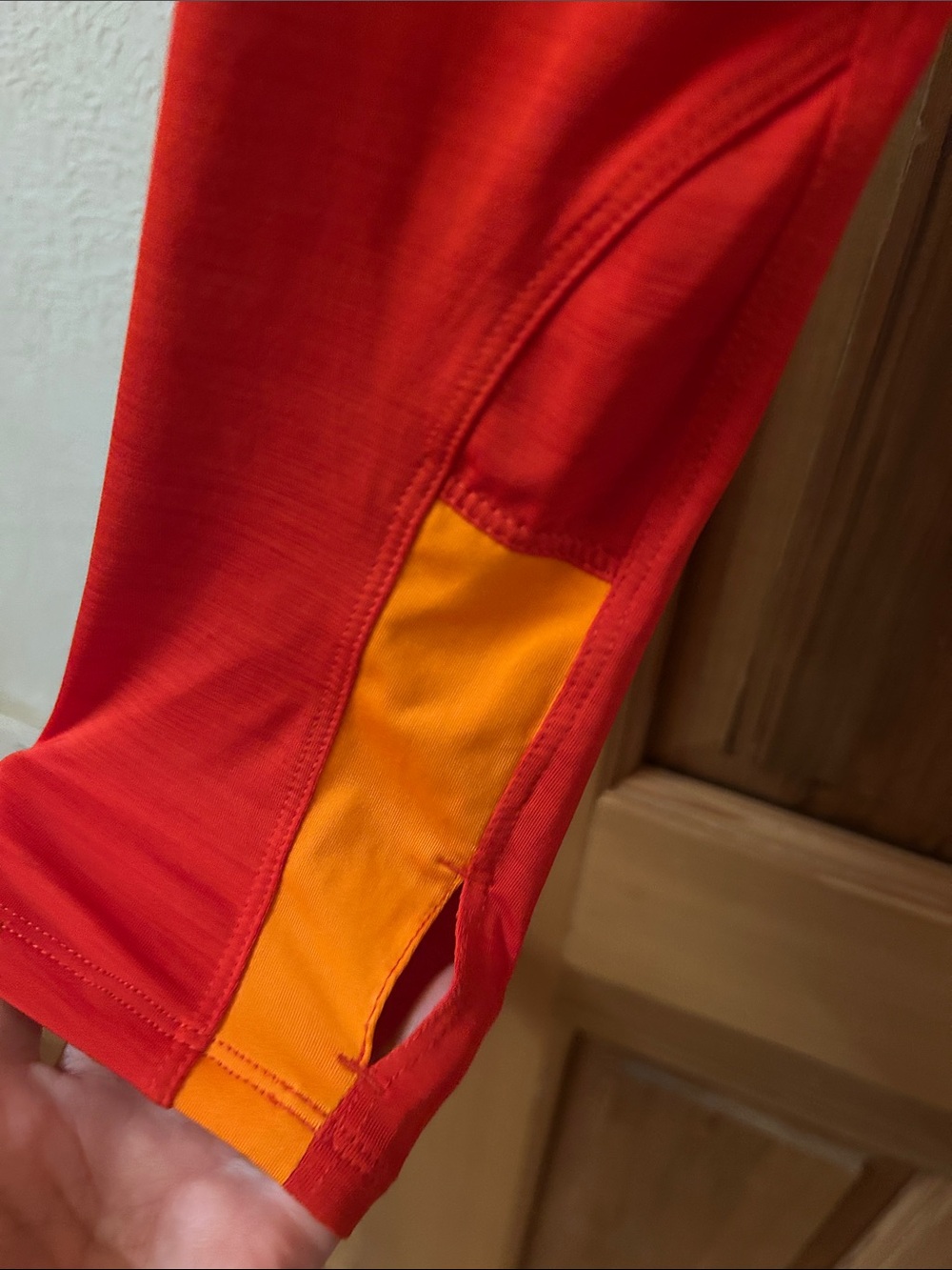 REI Red and Orange Women's Half-Zip Active Pullover - Picture 5 of 13